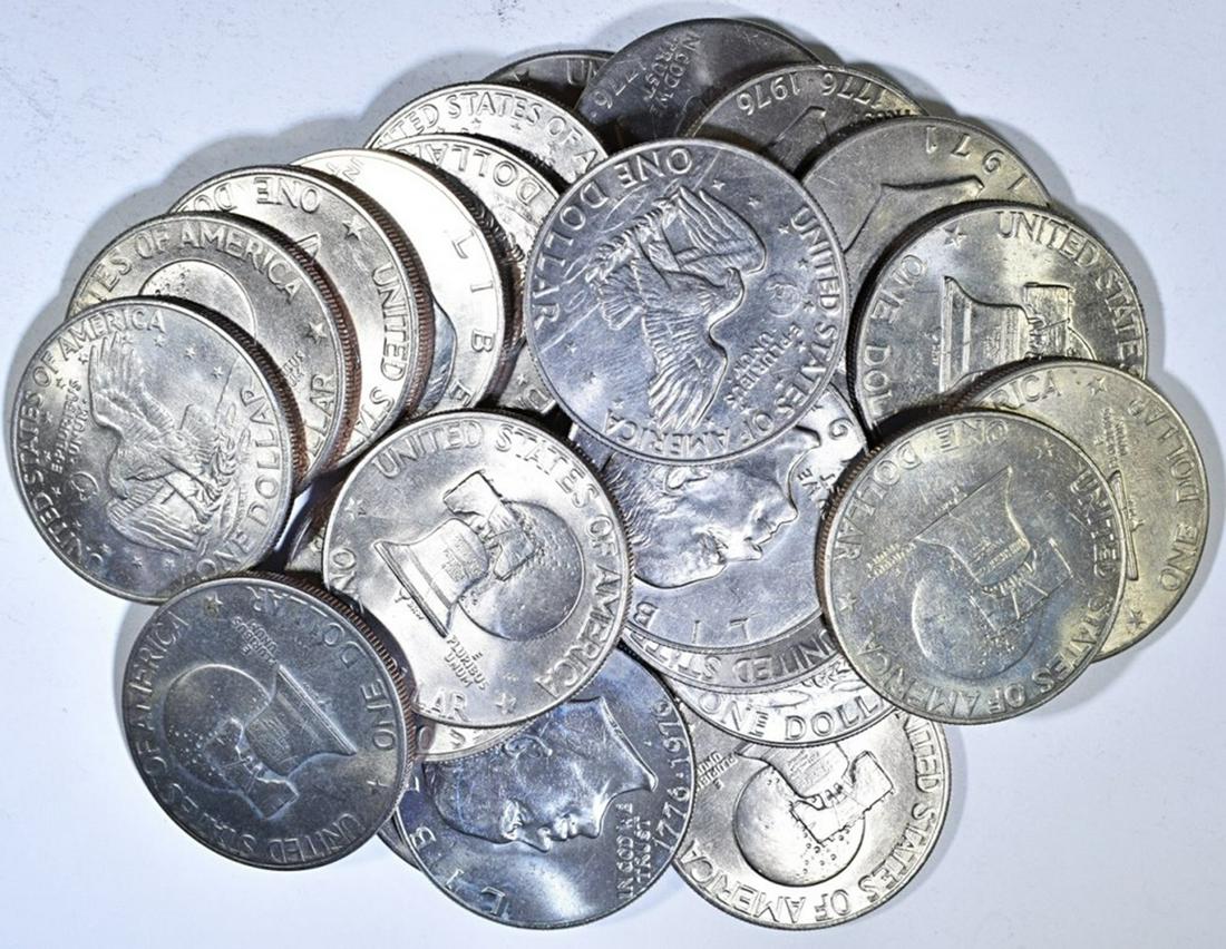 (24) MIXED DATE EISENHOWER DOLLARS (1 of 2)