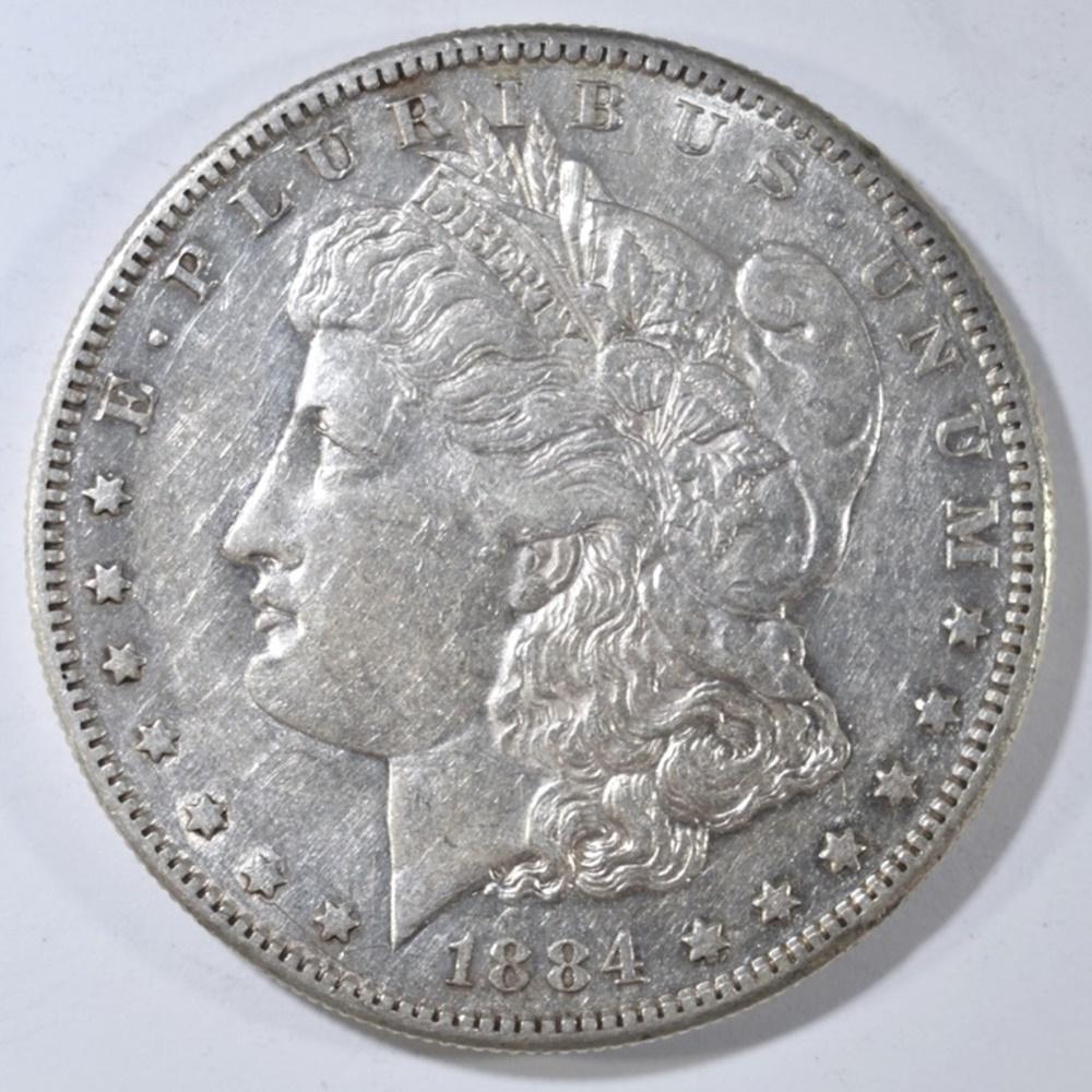 1884-S MORGAN DOLLAR XF/AU (1 of 2)