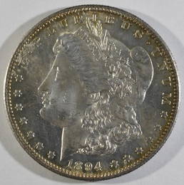 1894-S MORGAN DOLLAR GEM BU