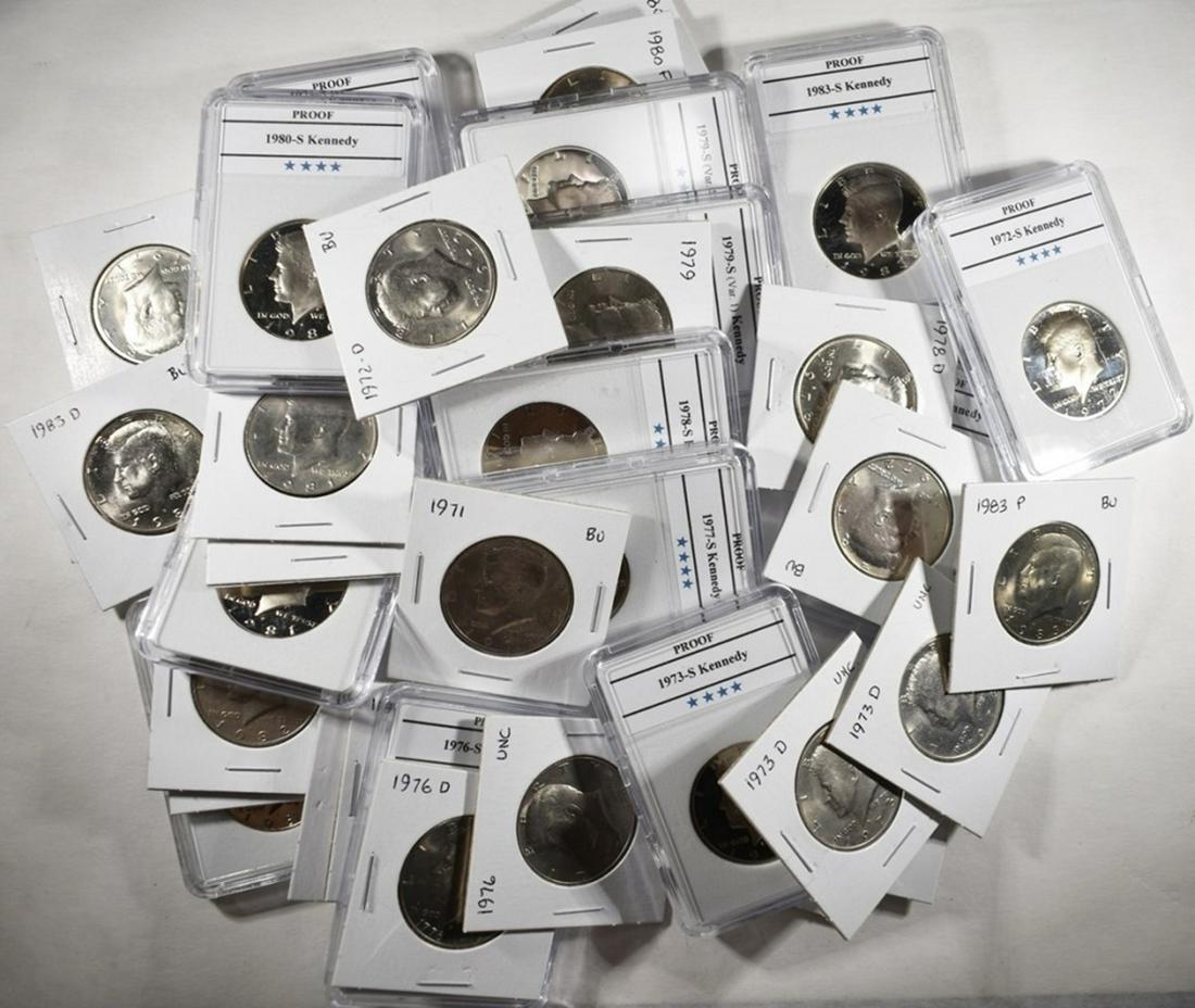 COLLECTORS LOT KENNEDY HALF DOLLARS (1 of 3)