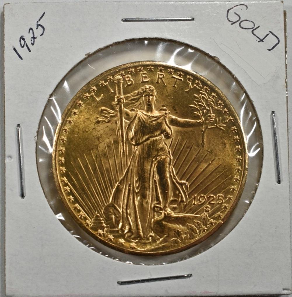 1925 $20 SAINT GAUDENS GOLD (1 of 2)