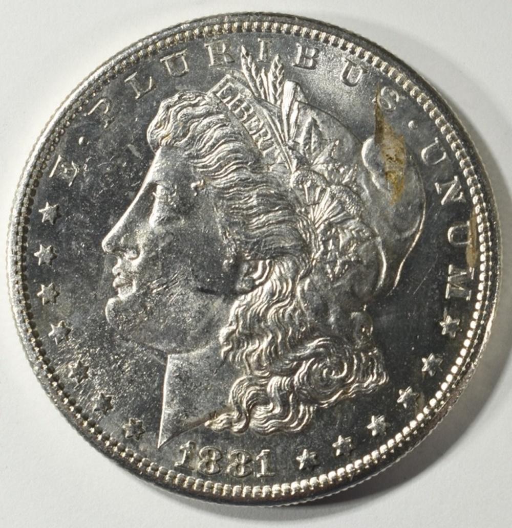 1881-S MORGAN DOLLAR BU SEMI PL (1 of 2)