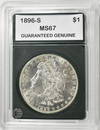 1896-S MORGAN DOLLAR BU