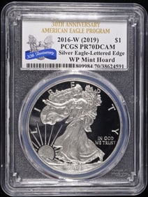 2016-W (2019) ASE PCGS PR-70 DCAM WP MINT HOARD