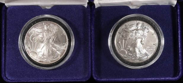 2006 & 2011 AMERICAN SILVER EAGLES