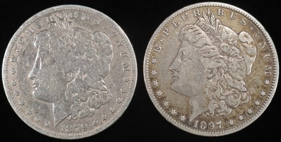 1879-S & 1897-O MORGAN DOLLARS