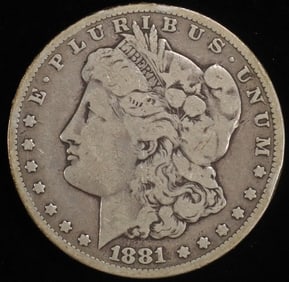 1881-CC MORGAN DOLLAR VG
