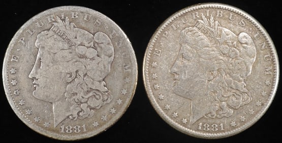 1881-O,S MORGAN DOLLARS