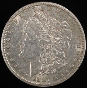 1887-S MORGAN DOLLAR AU