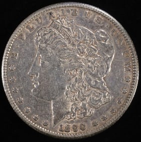 1890-S MORGAN DOLLAR AU