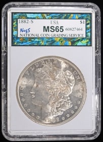1882-S MORGAN DOLLAR NCGS GEM BU