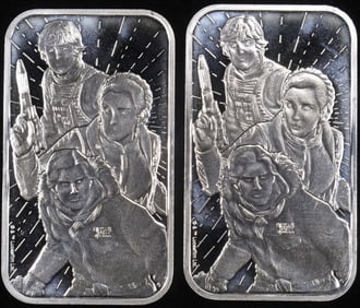 (2) 1 OZ .999 SILVER 2024 STAR WARS BARS