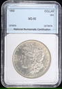 1890 MORGAN DOLLAR NNC SUPERB GEM BU