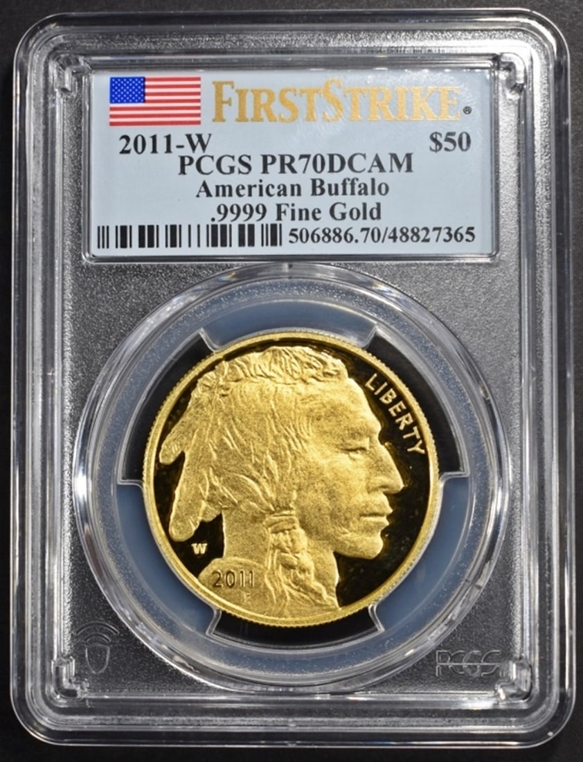 2011-W $50 GOLD AMERICAN BUFFALO PCGS PR70DCAM (1 of 4)