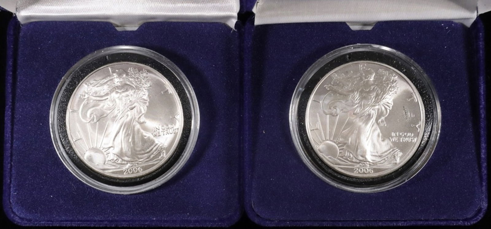 (2) 2006 AMERICAN SILVER EAGLES (1 of 2)