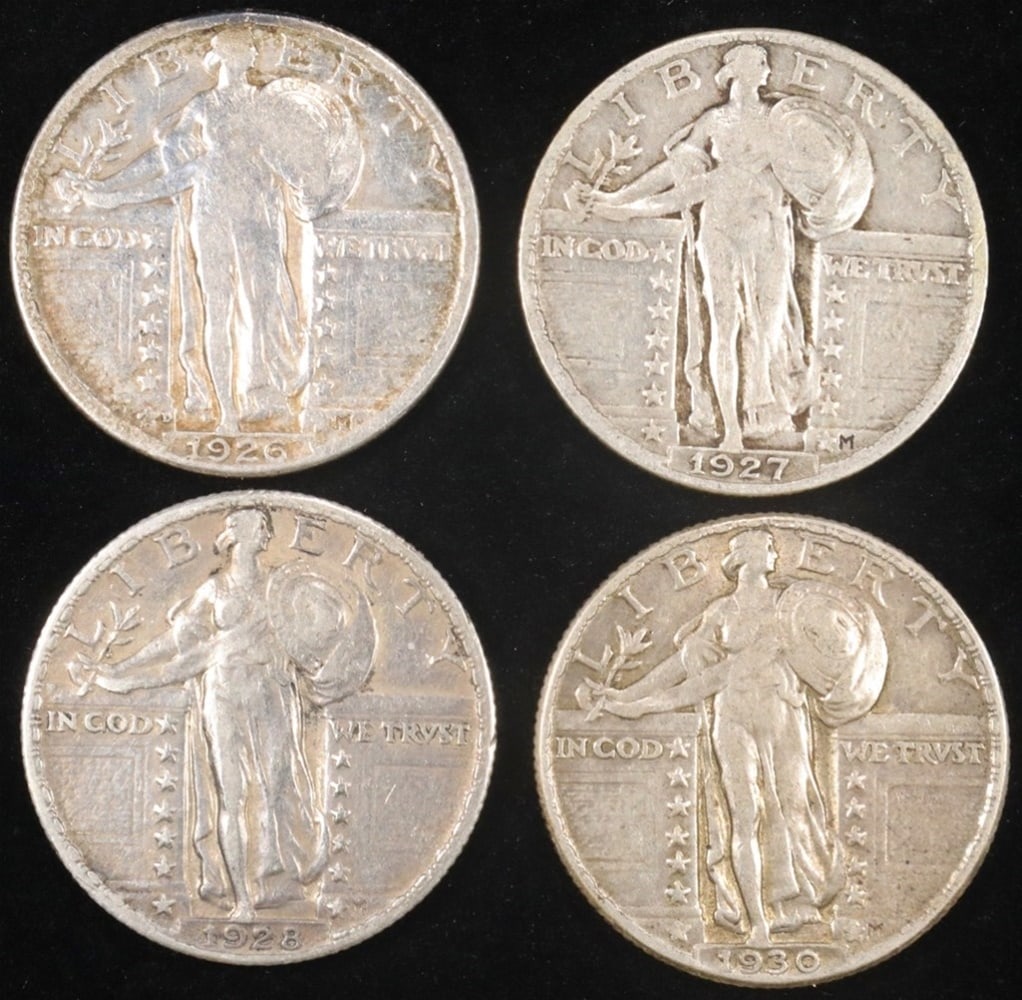 1926-D, 27, 28, 30 STANDING LIBERTY QUARTERS (1 of 2)