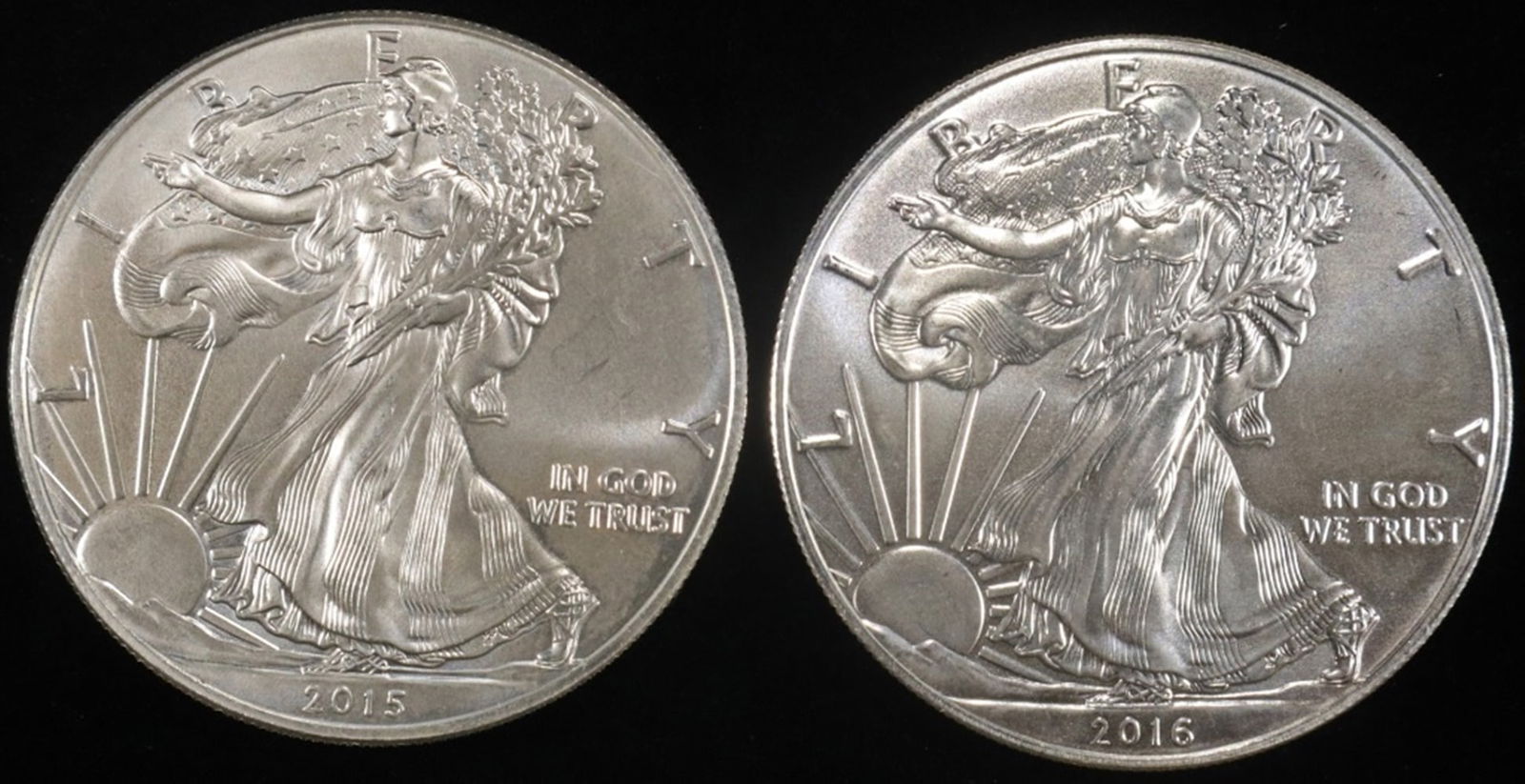 2015 & 2016 AMERICAN SILVER EAGLES (1 of 2)