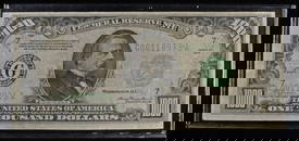 1934 $1,000 FEDERAL RESERVE NOTE VF/XF
