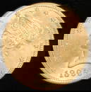 1895 $10 GOLD LIBERTY GEM BU