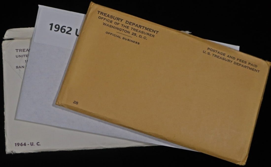 1961, 1962, 1964 US MINT SETS (1 of 3)
