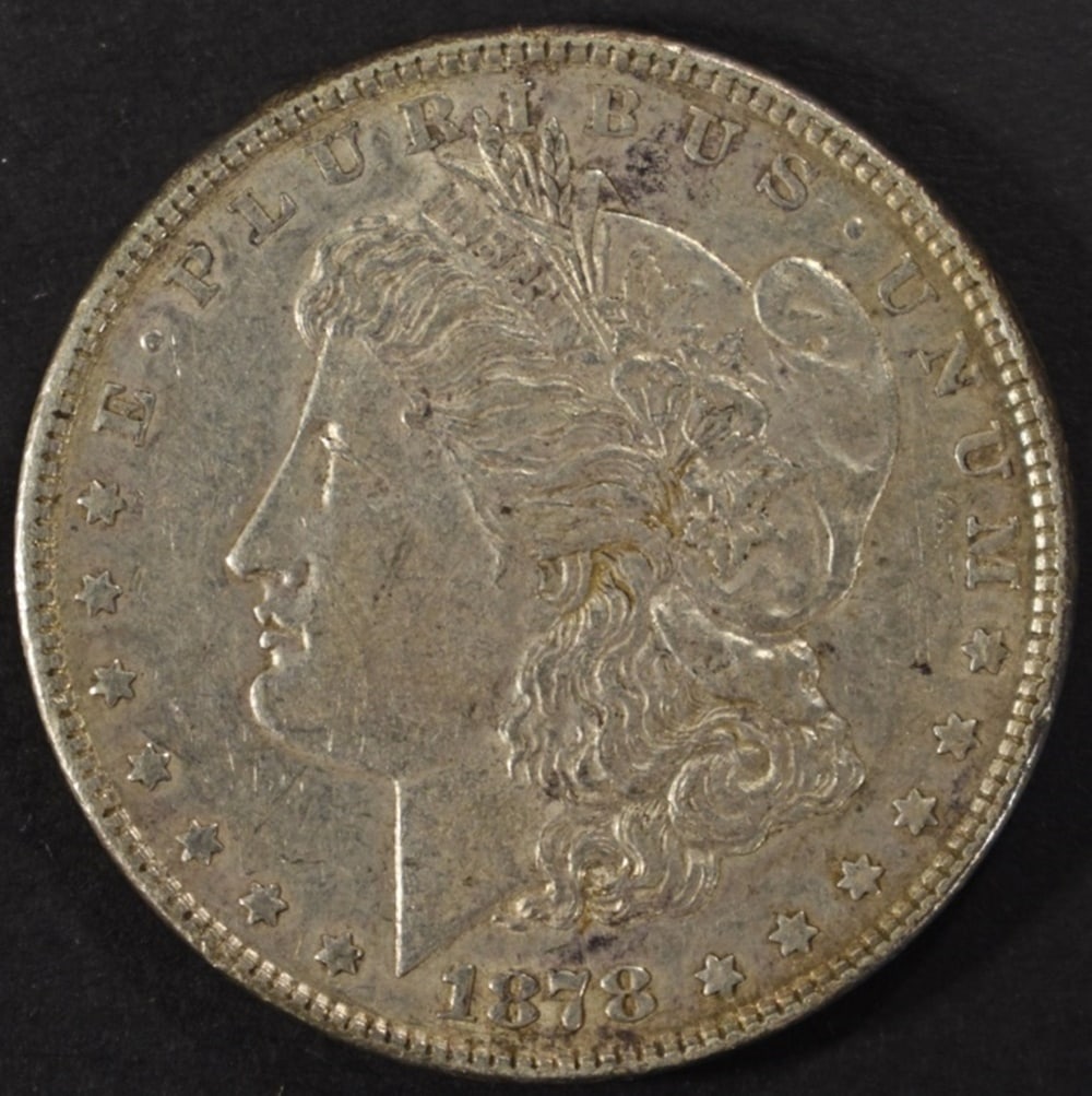 1878 7F REV 78 MORGAN DOLLAR AU (1 of 2)