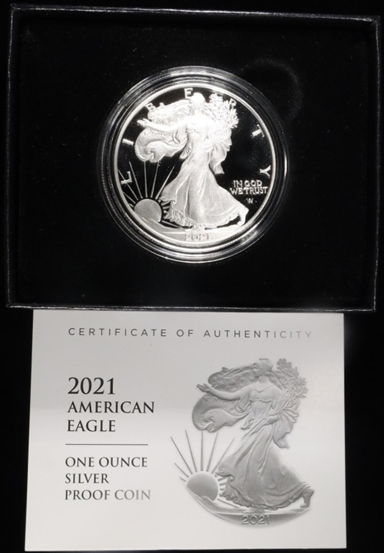 2021-W TYPE 2 PROOF AMERICAN SILVER EAGLE OGP (1 of 3)