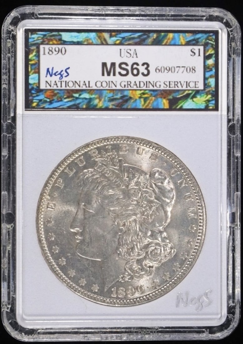 1890 MORGAN DOLLAR NCGS CH BU (1 of 4)