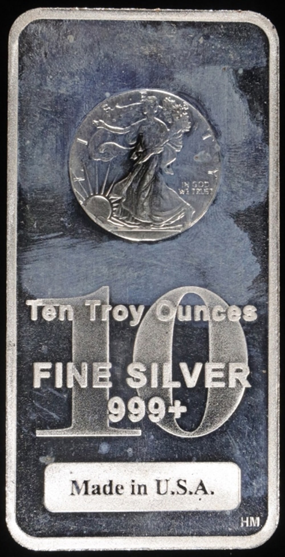 (1) 10 OZ .999 SILVER WALKING LIBERTY BAR (1 of 2)