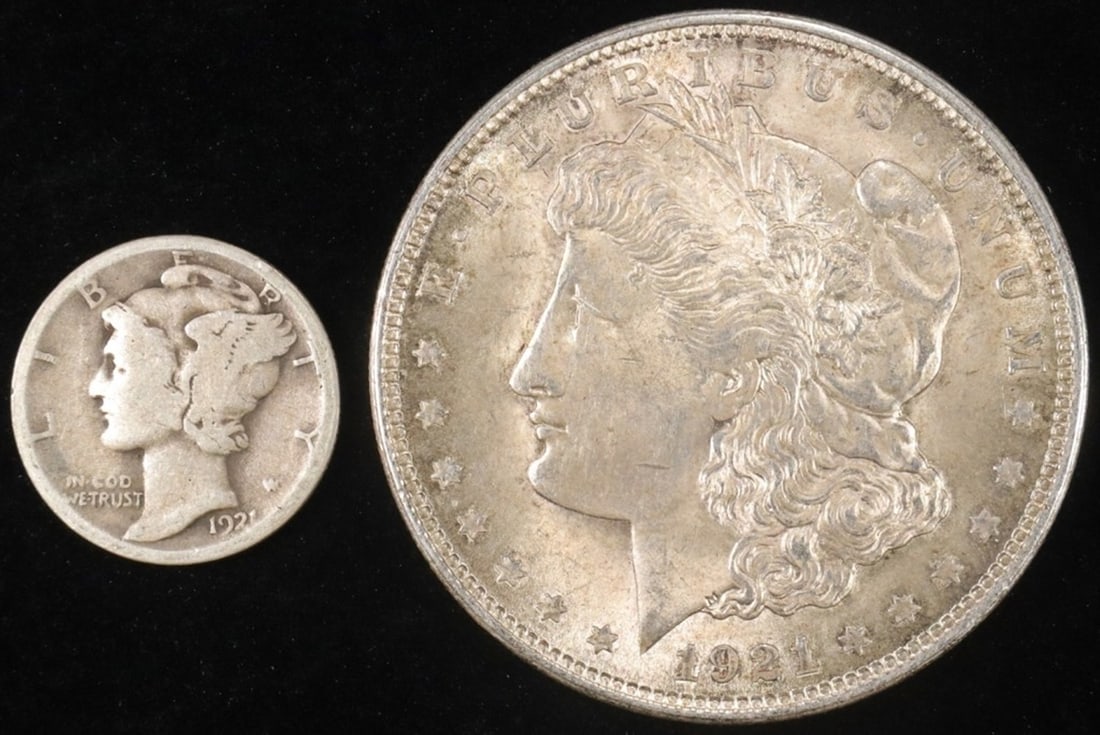 1921 MERC 10C GOOD & 1921 MORGAN XF/AU (1 of 2)