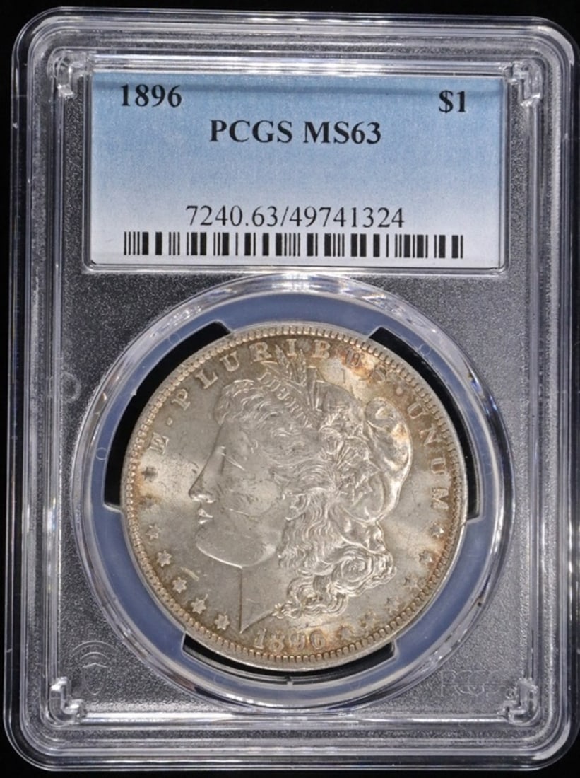 1896 MORGAN DOLLAR PCGS MS63 (1 of 4)