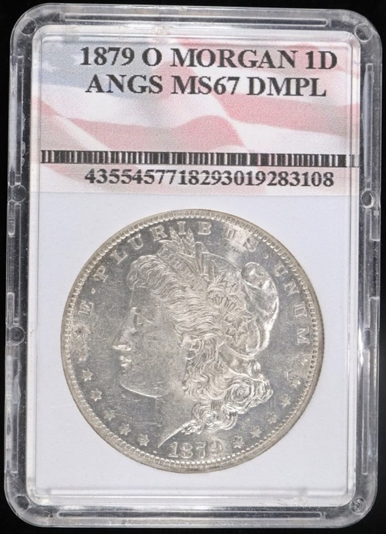 1879-O MORGAN DOLLAR ANGS SUPERB GEM BU DMPL (1 of 4)