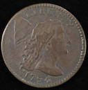 1794 HEAD OF 1794 FLOWING HAIR LARGE CENT CH XF