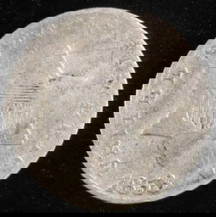 1853 3 CENT SILVER VG: TOP RATED AUCTION HOUSE ESTIMATE $60 - $80.