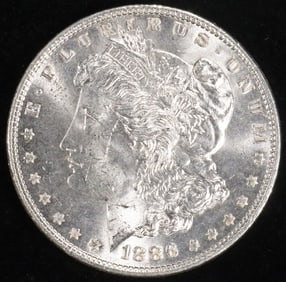 1886 MORGAN DOLLAR CH BU