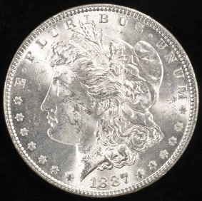 1887 MORGAN DOLLAR CH BU