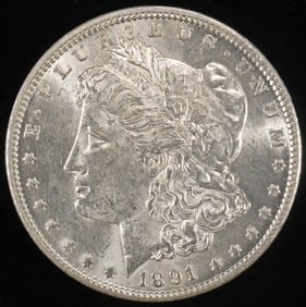 1891-CC MORGAN DOLLAR CH BU
