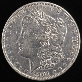1901 MORGAN DOLLAR AU