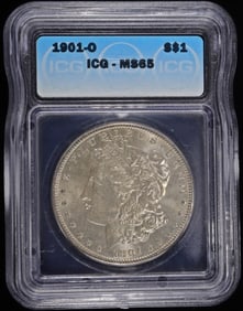 1901-O MORGAN DOLLAR ICG MS65