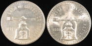 1979 & 1980 MEXICAN 1 ONZA STERLING SILVER ROUNDS