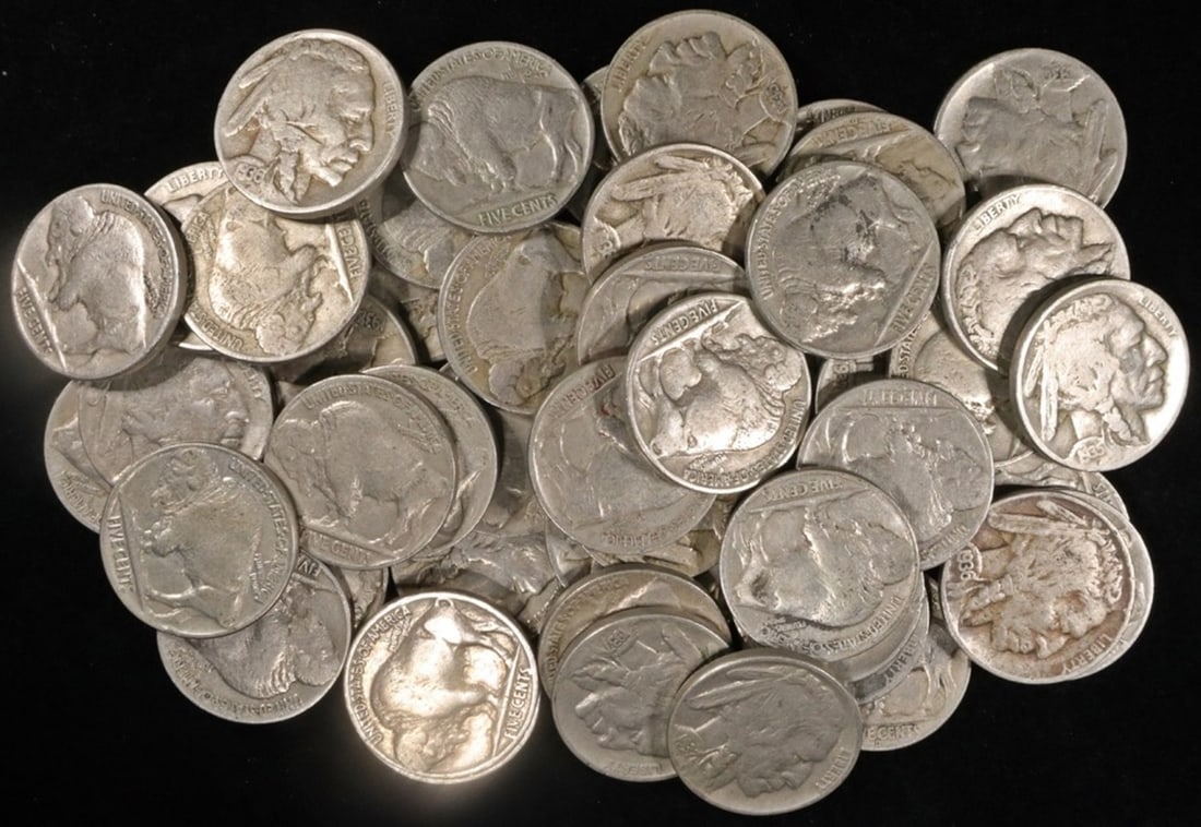 (50) FULL DATE BUFFALO NICKELS (1 of 2)