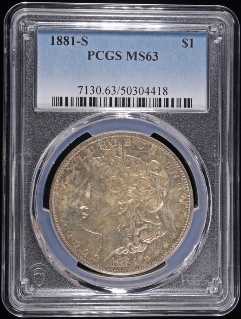 1881-S MORGAN DOLLAR PCGS MS63 (1 of 4)