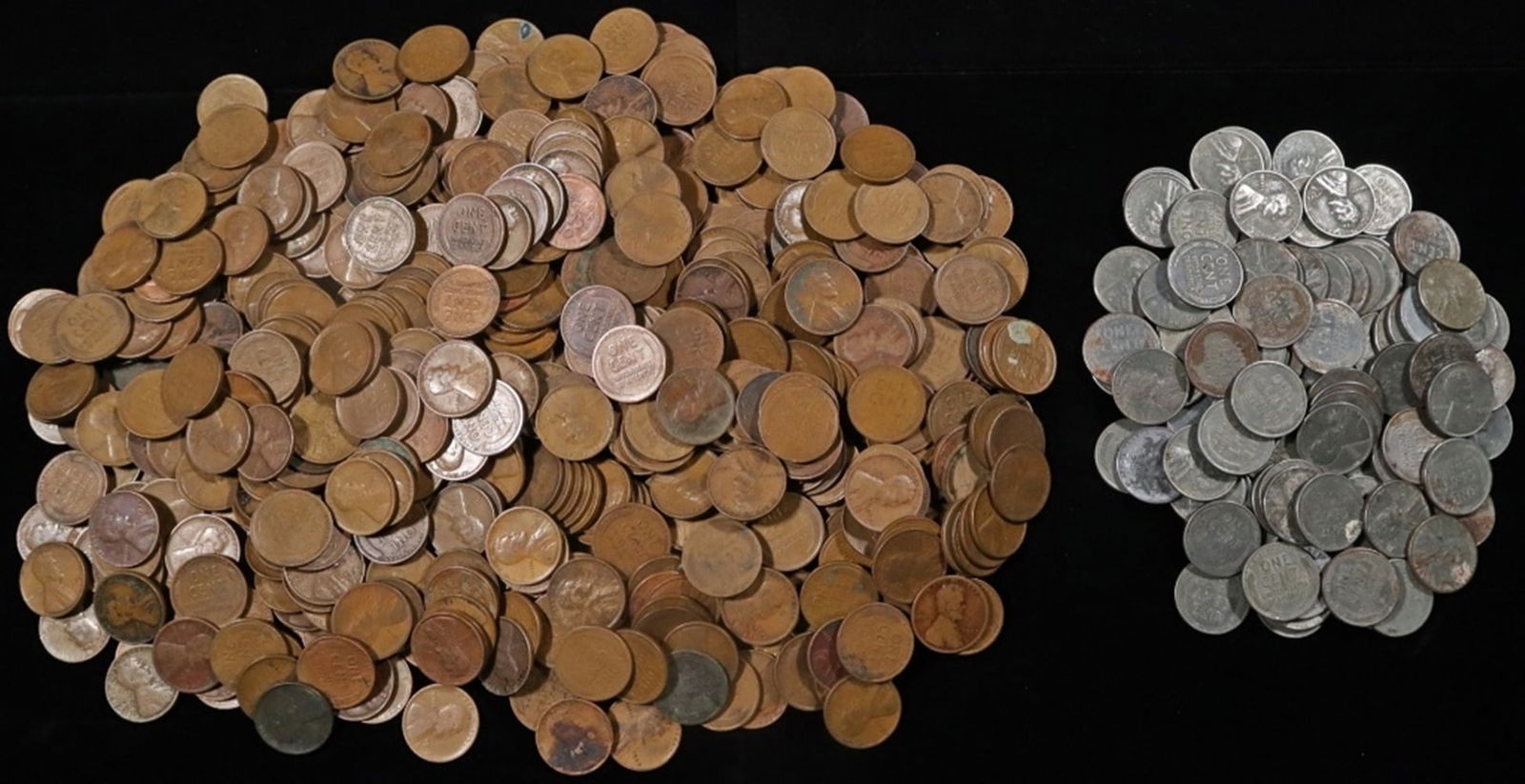 (500) MIXED DATES WHEAT CENTS & (100) STEEL CENTS (1 of 2)