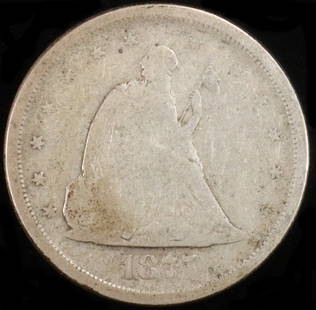 1875-S TWENTY CENT PIECE GOOD: TOP RATED AUCTION HOUSE ESTIMATE $120 - $140.