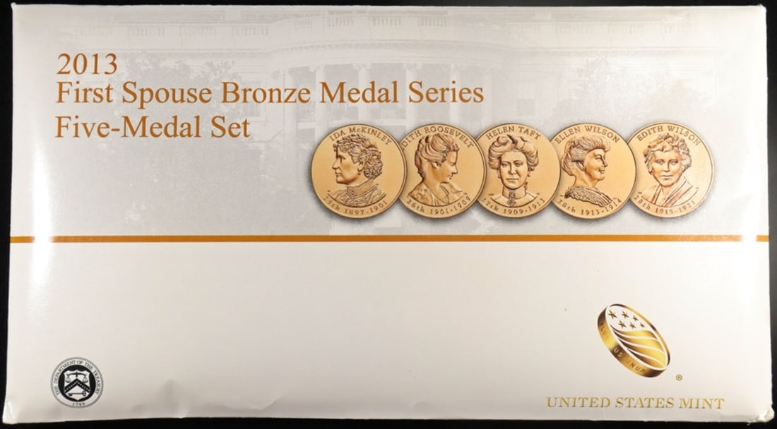 2013 FIRST SPOUSE BRONZE MEDAL SET OGP (1 of 3)