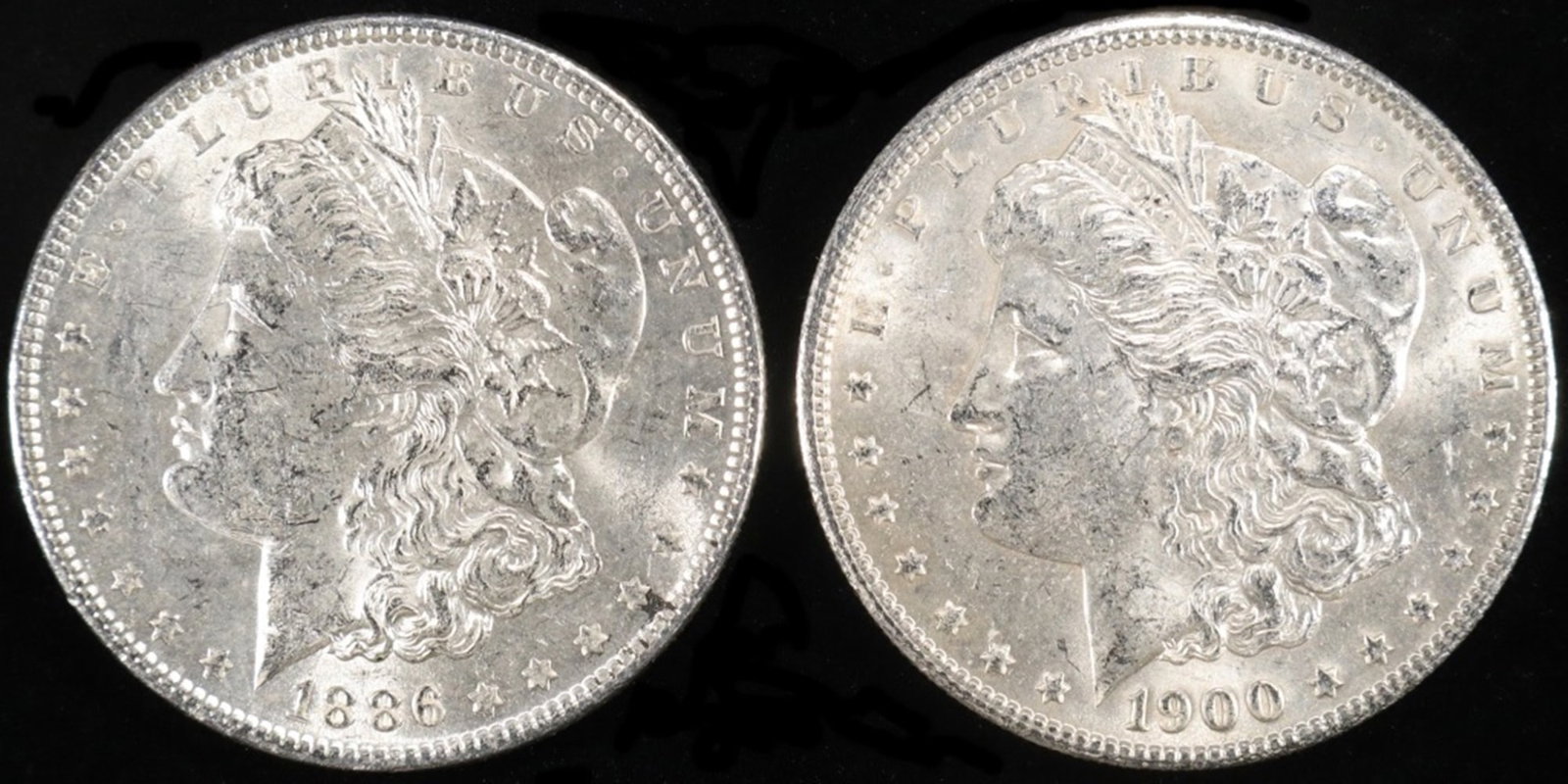1886 & 1900 MORGAN DOLLARS BU (1 of 2)