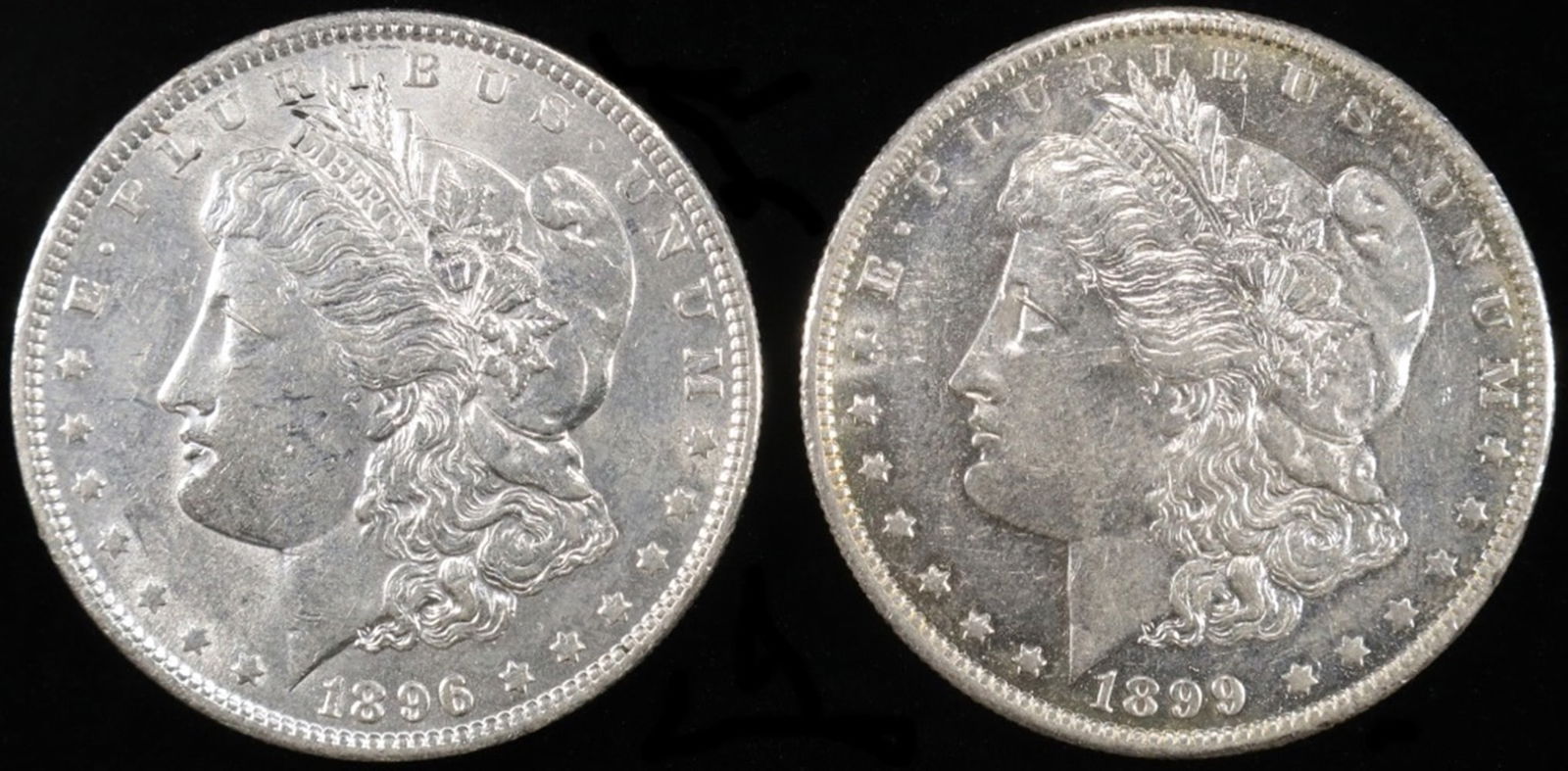 1896 & 1899-O MORGAN DOLLARS AU/BU (1 of 2)