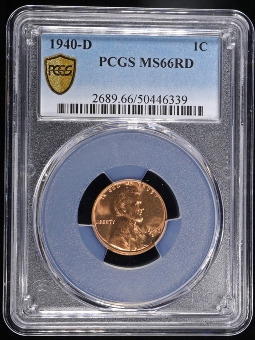 1940-D LINCOLN CENT PCGS MS-66 RD: CHECK OUT OUR UPCOMING AUCTIONS ESTIMATE $60 - $80.