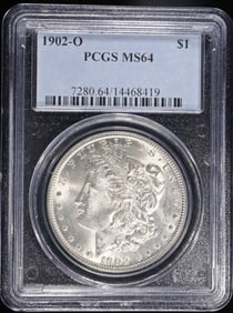 1902-O MORGAN DOLLAR PCGS MS-64