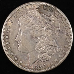 1887-S MORGAN DOLLAR XF/AU
