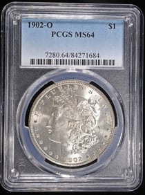 1902-O MORGAN DOLLAR PCGS MS-64